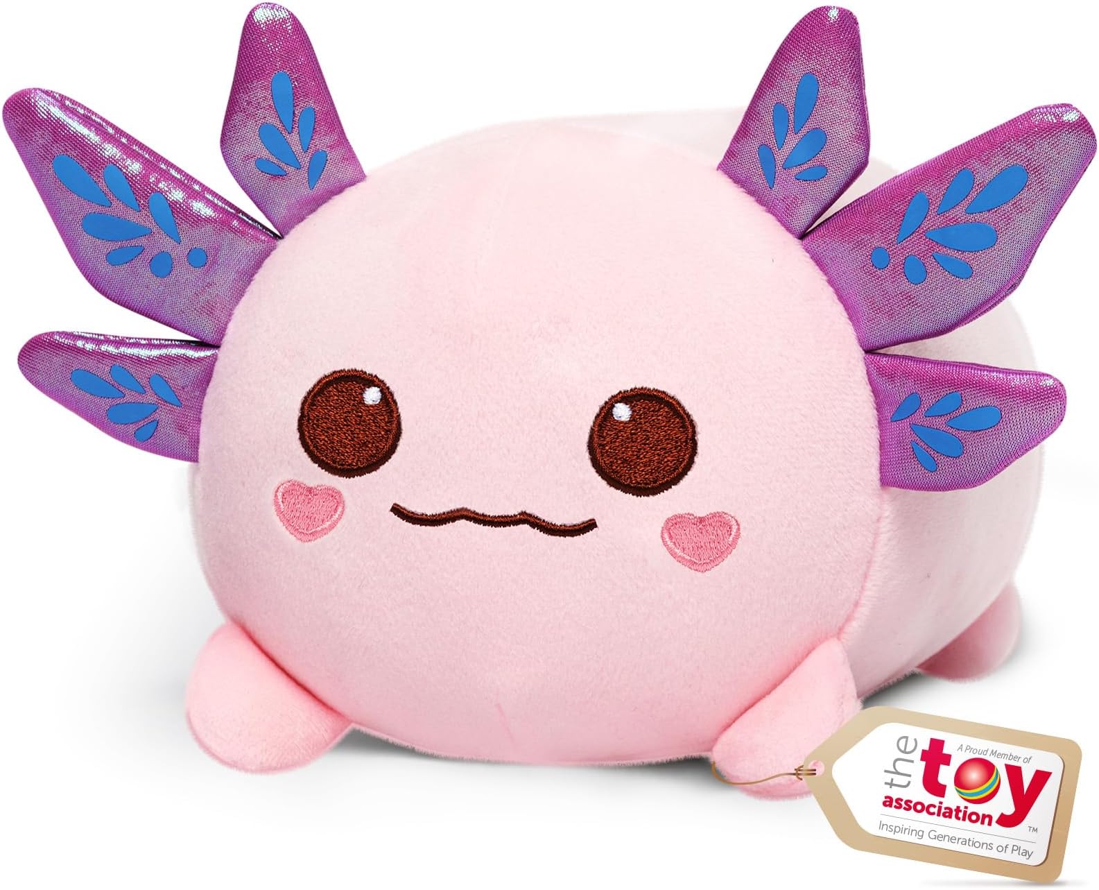 Mewaii Axolotl Plush, Cute Pink Axolotl Stuffed Animal, Soft Plushie Cuddle Pillow, Anime Plushie Doll, Cute Stuff Toys Gift for Girls, Boys and Males (16 Inch)