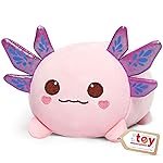 Mewaii Axolotl Plush, Cute Pink Axolotl Stuffed Animal, Soft Plushie Cuddle Pillow, Anime Plushie Doll, Cute Stuff Toys Gift for Girls, Boys and Males (16 Inch)