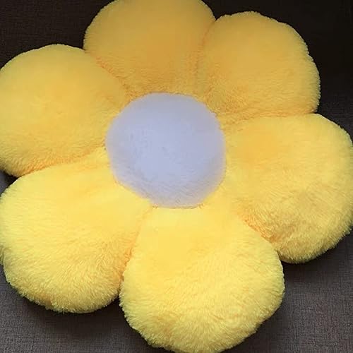 Miniatura 4 de Hotiego Almohada de suelo de flores de 19 pulgadas, cojín de felpa para silla de asiento, lindo teñido anudado, almohadilla de gran tamaño para