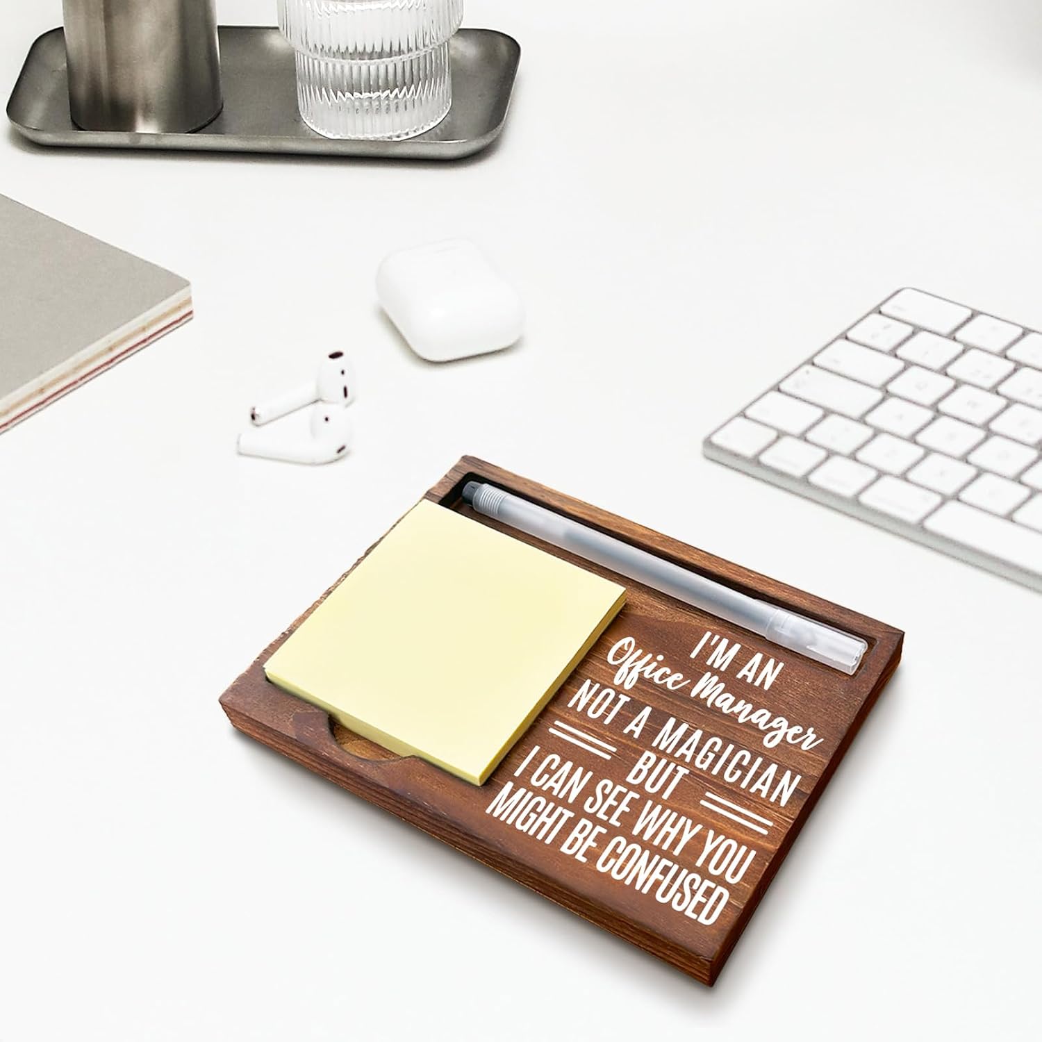 Office Manager Gifts, Office Manager Leader Desk Sticky Self-Stick Note Pad Holders WPP37 image 3
