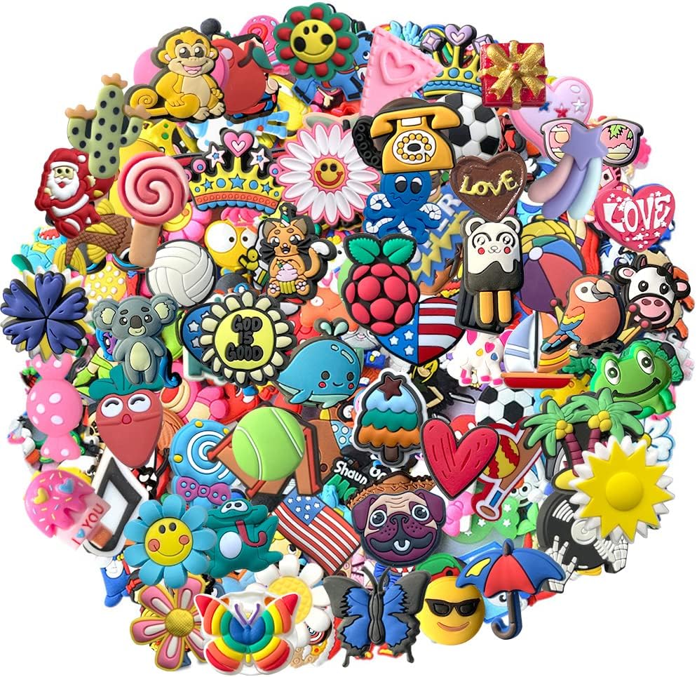 30,50,100 PCS Random Different Shoe Charms for Shoes Party Gift