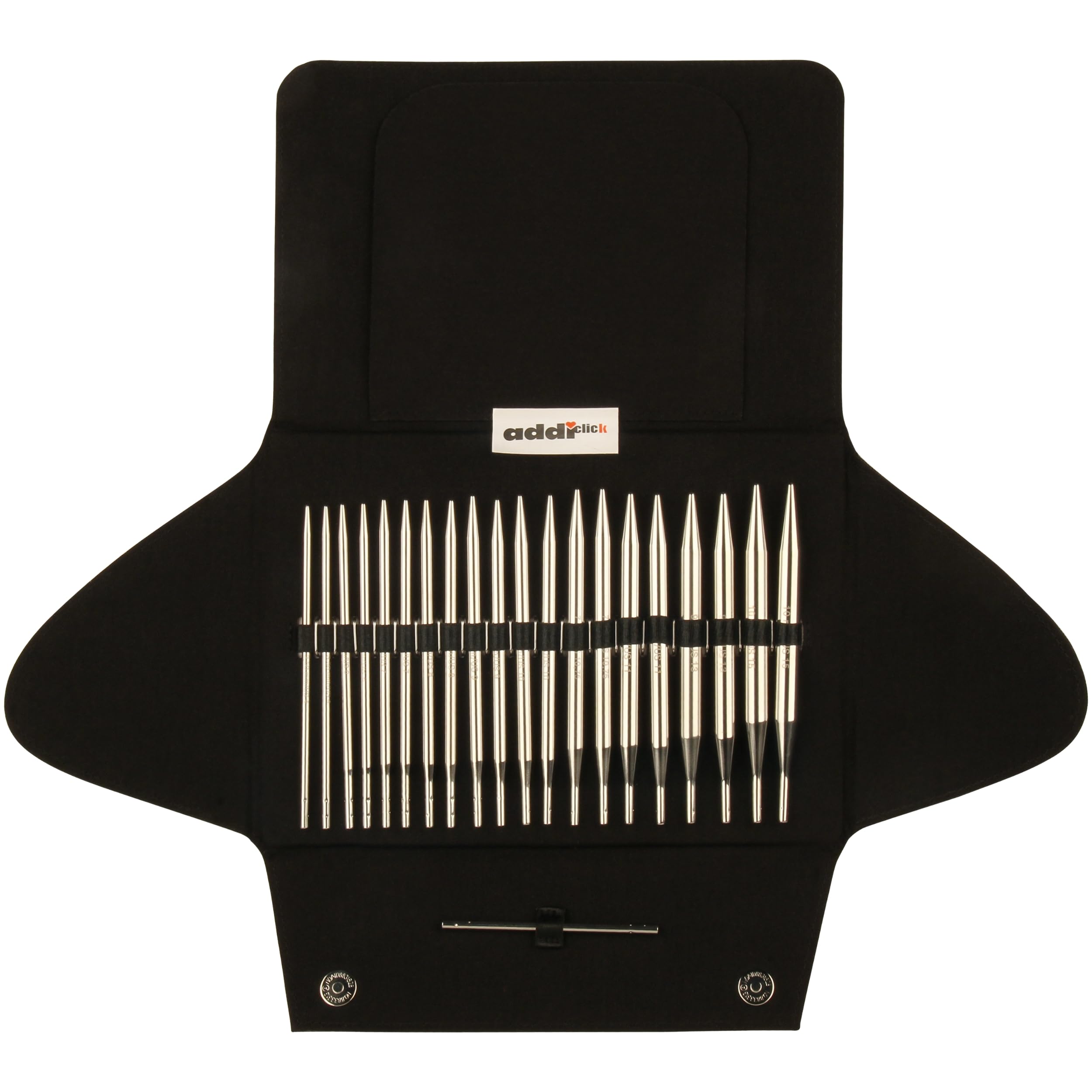 skacel by addi addiClick Turbo Interchangeable Needle Set, Plated Brass