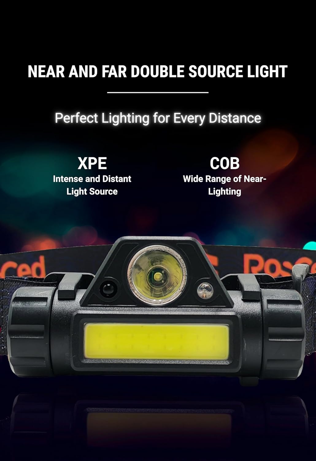 Magnetic LED Work Light & Rechargeable Headlamp - 2.7oz Ultra-Lightweight Task Light for Mechanics, DIY Repairs & Home Improvement - Motion Sensor, 90° Tilt & Hat Clip - Professional Gear