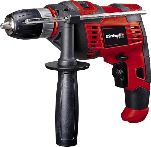 TC-ID 550 E Impact Drill | Hammer Drill With Auxiliary Handle, Soft Grip, Speed Control | 550W Electric Drill With Percussion Hammer Drilling Function | Einhell hammer drill TC-ID 550 E