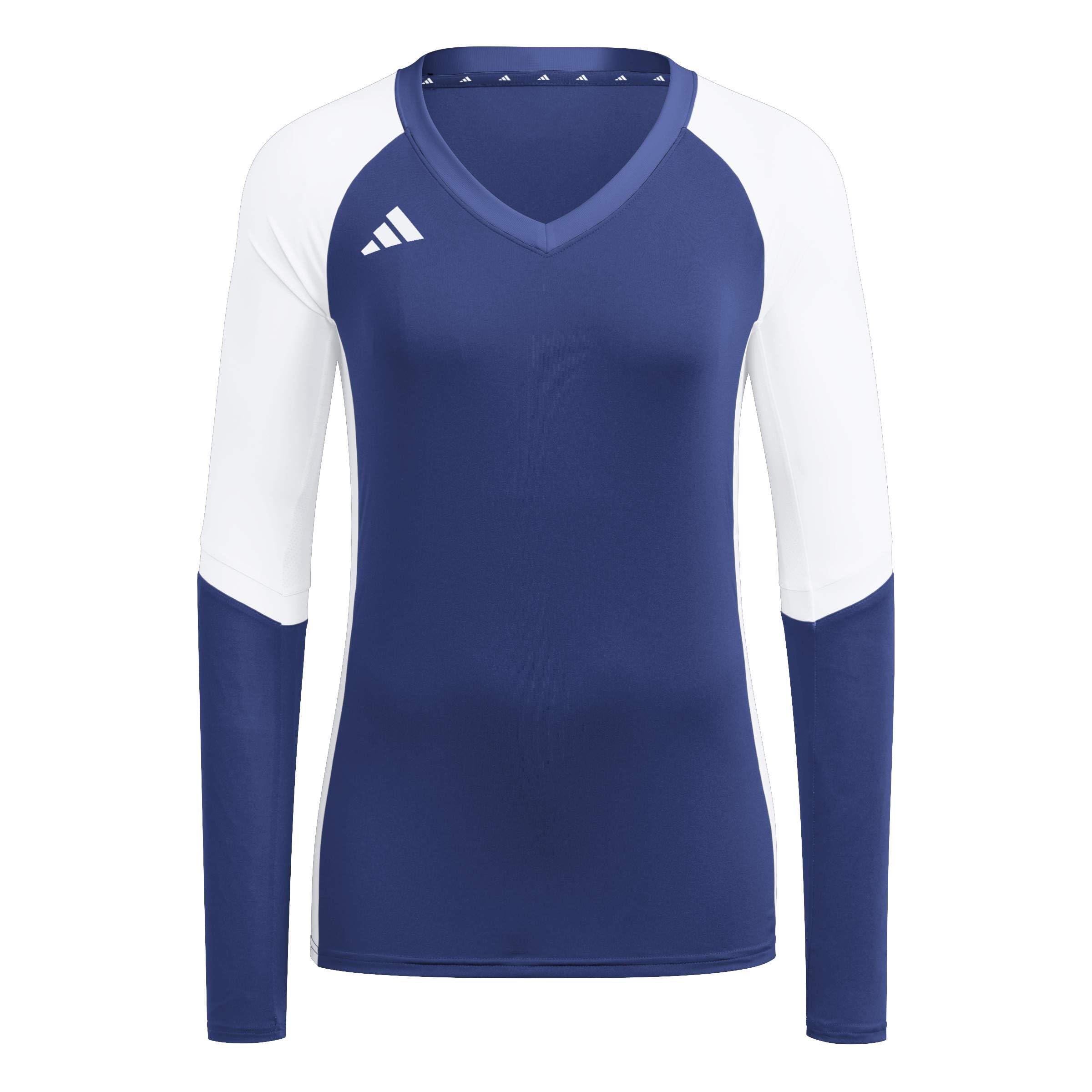 adidas Kobiety Volleyball Quickset Long Sleeve Jersey Shirt, team navy blue 2, S