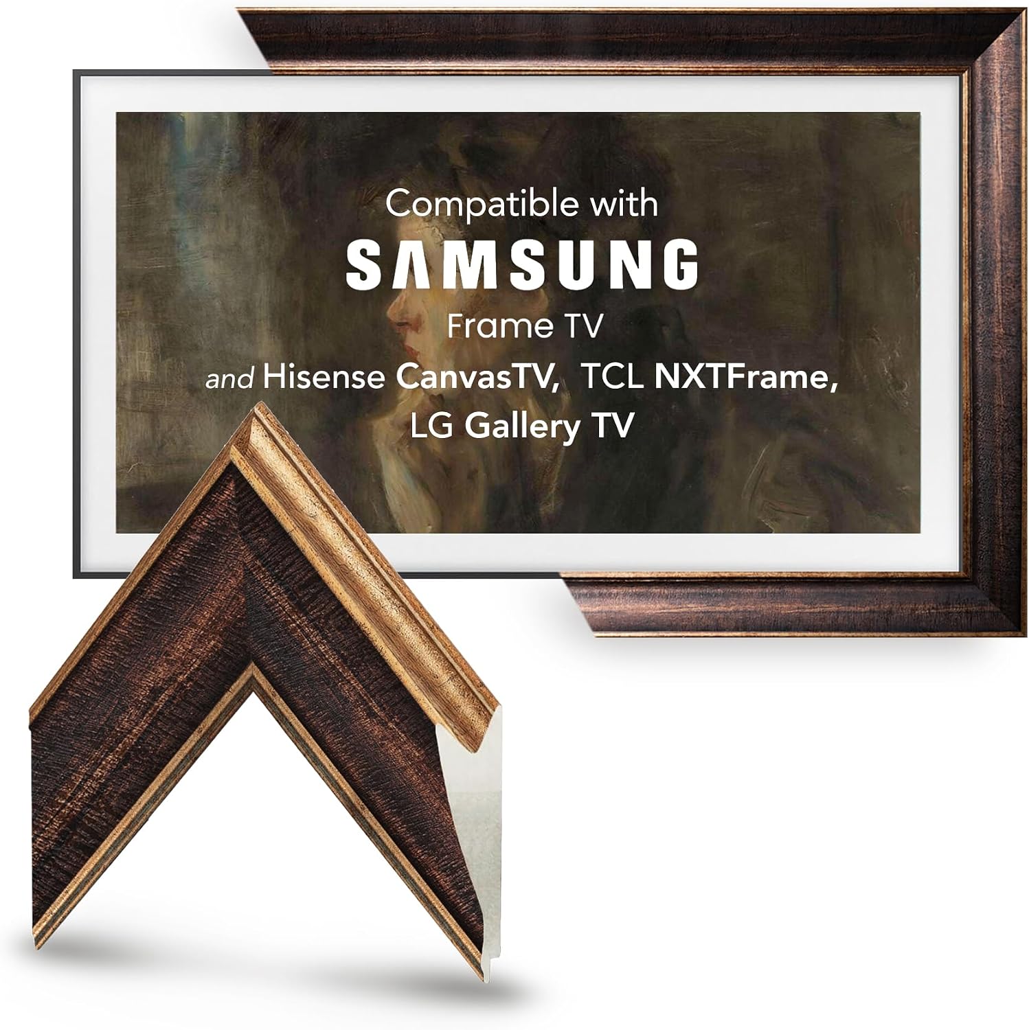 Lg Razor Frame 42 Amazon.com: Lisbon Brown Gold Handmade Decorative TV Frame – Compatible ...
