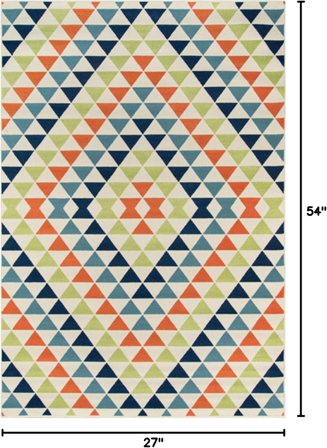 Momeni Rugs , Baja Collection Contemporary Indoor & Outdoor Area Rug, Easy to Clean, UV protected & Fade Resistant, 2'3" x 4'6", Multicolor