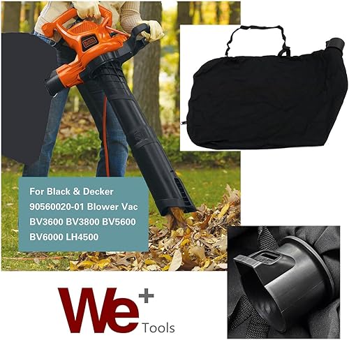 Miniatura 2 de Bolsa de hombro soplador de hojas para Black & Decker 90560020-01 Soplador Vac BV3600 BV3800 BV5600 BV6000 LH4500 (paquete de 1)