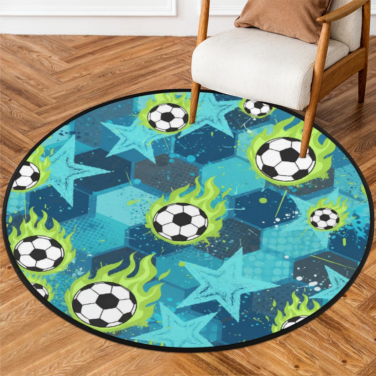 Tapis de football antidérapant et lavable pour éviter les glissades
