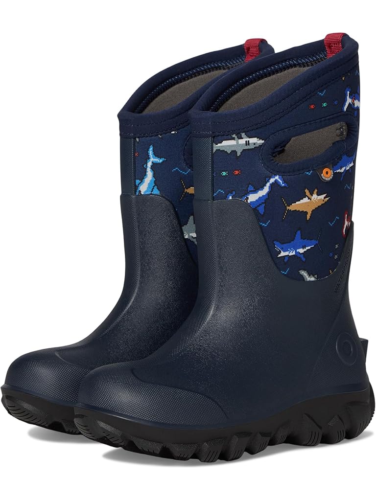 Blue Bogs Classic Seamless Pixel Shark (Toddler/Little Kid/Big Kid)