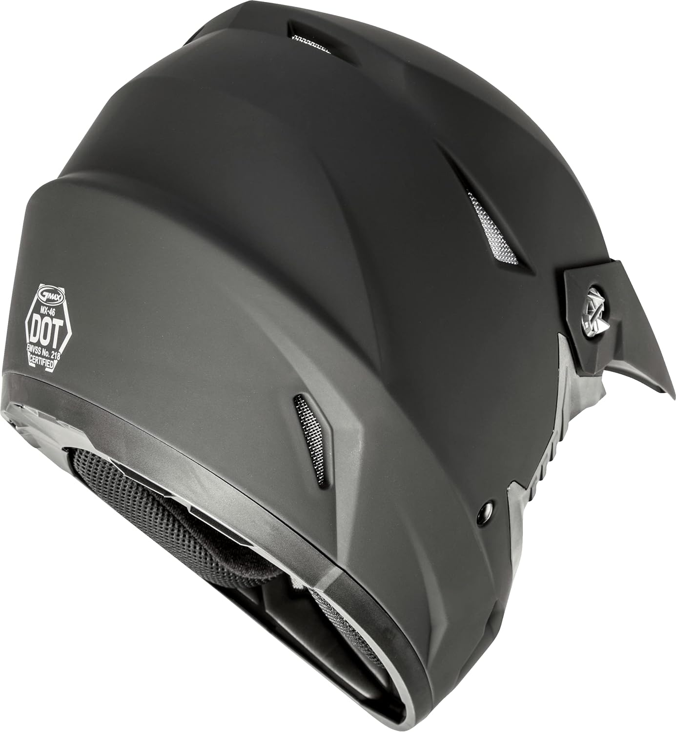 GMAX MX-46 Solid Helmet (Matte Black, Small) - FMVSS 218 Approved