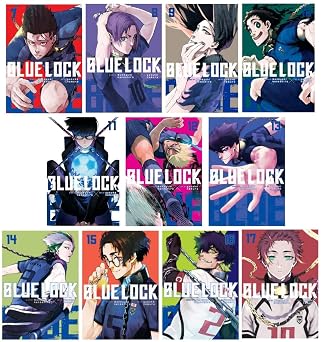 Blue Lock Manga Series 22-Book Set Vol.12 to Vol.33 - Soccer Sports Manga, Competitive Football Action, Striker Training & High-Stakes Matches