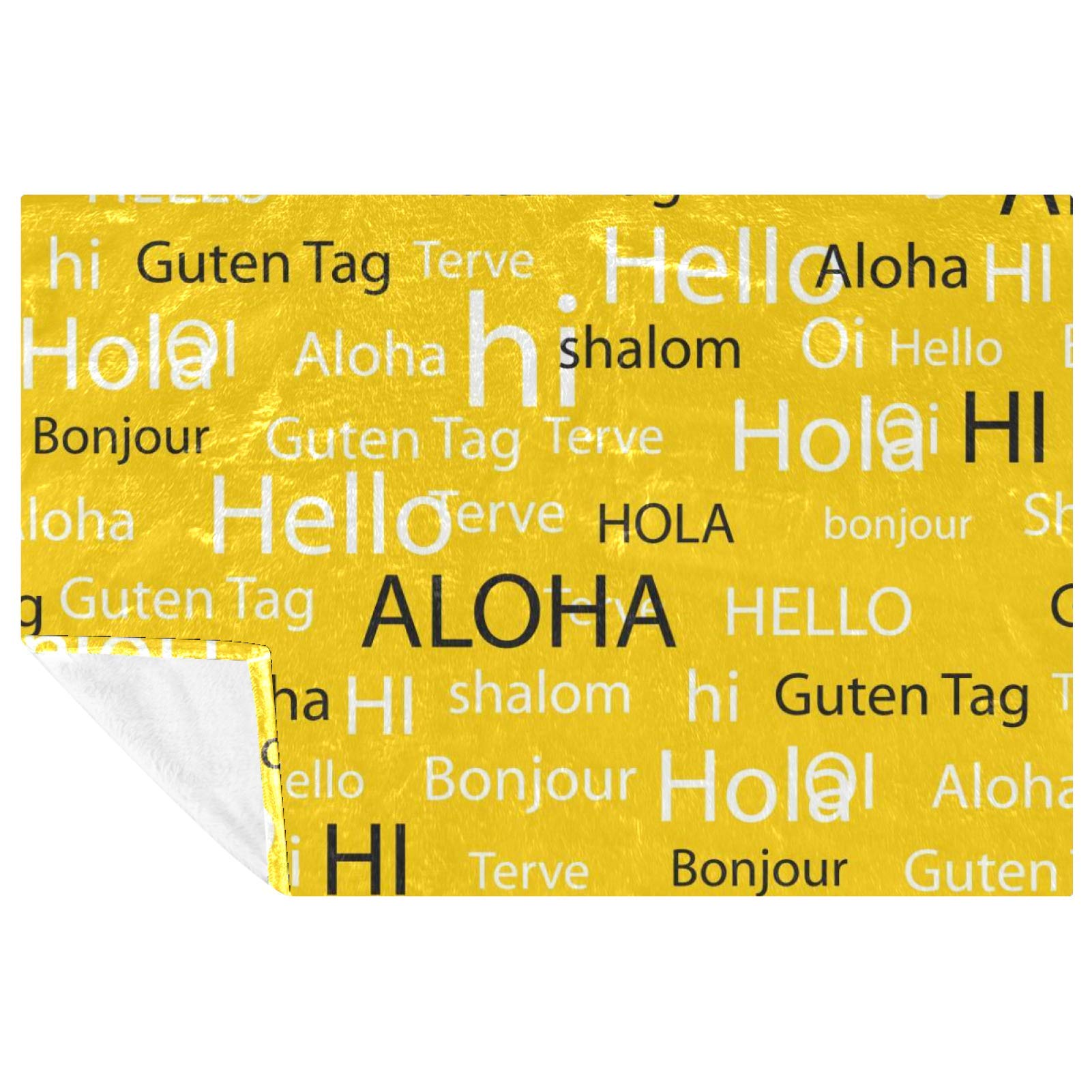Couverture douce et chaude pour pique-nique et camping Hello de voyage