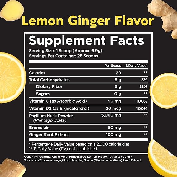 Pinch Magic Fiber - Lemon Ginger 2-Pack
