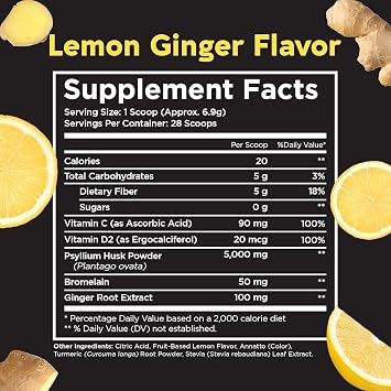 Pinch Magic Fiber - Lemon Ginger 2-Pack