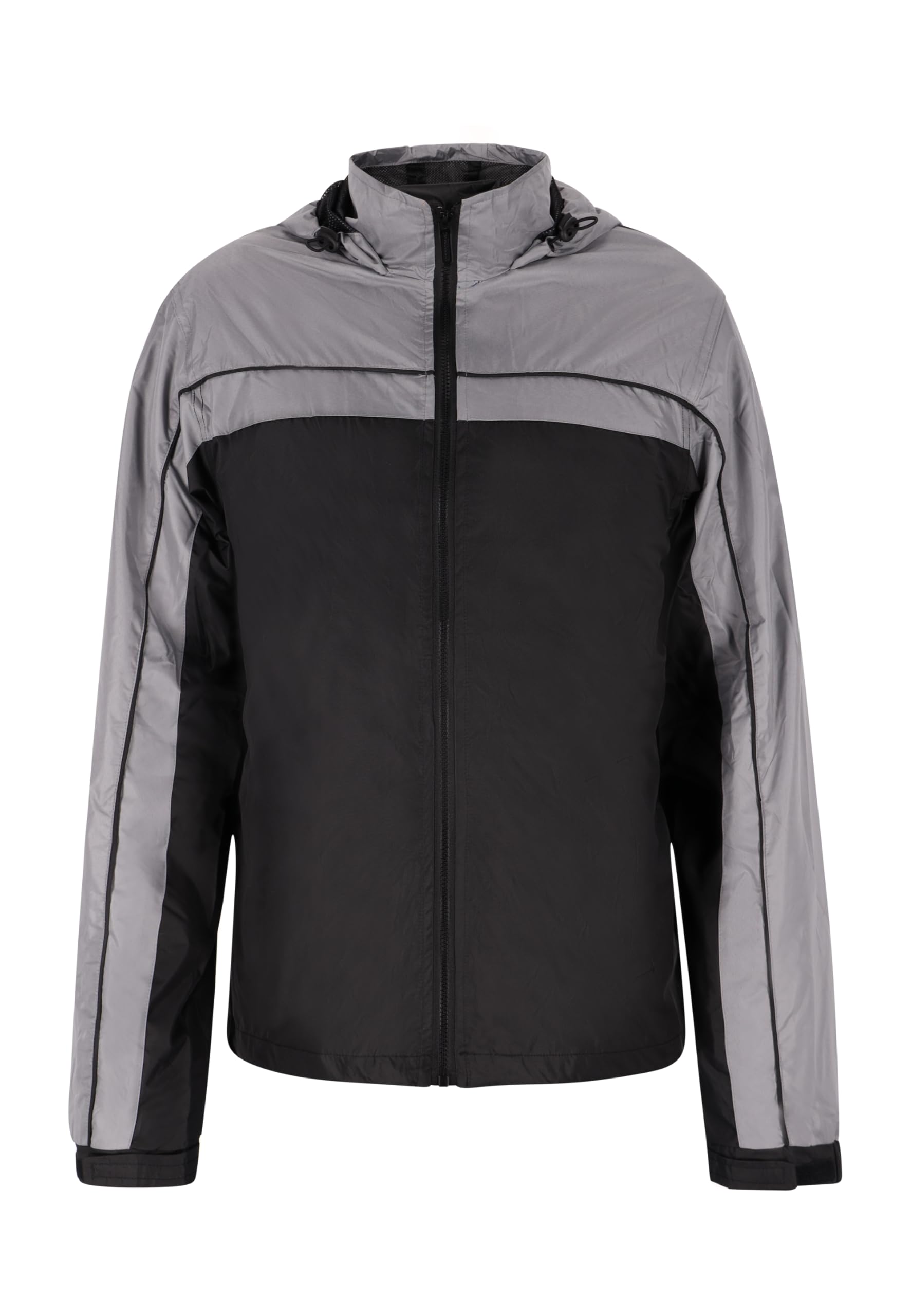 ABREL Giacca da uomo, Nero Grigio, M