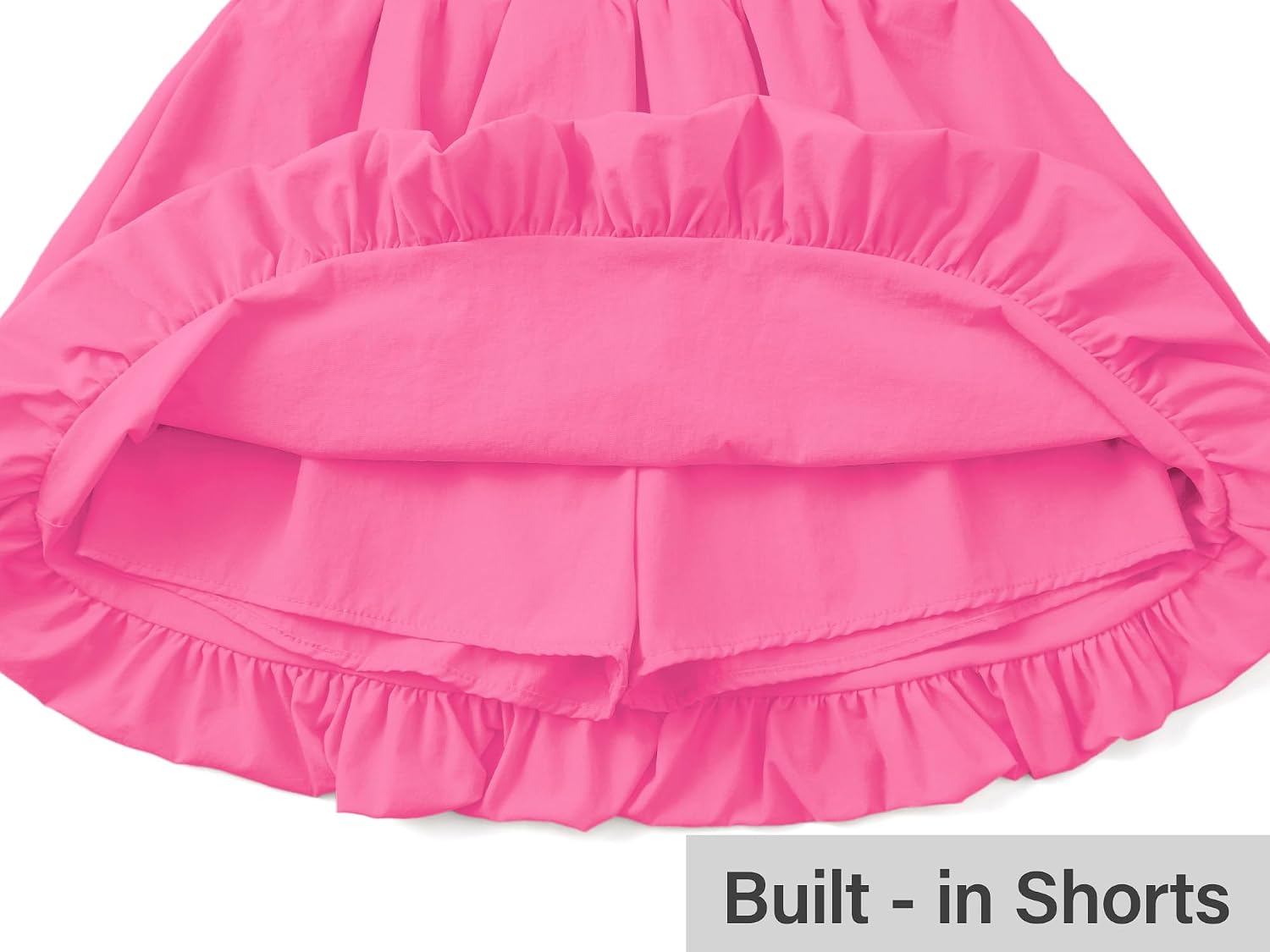 Big Girls High Waist Bubble Skort Summer Skirt Size 6-16