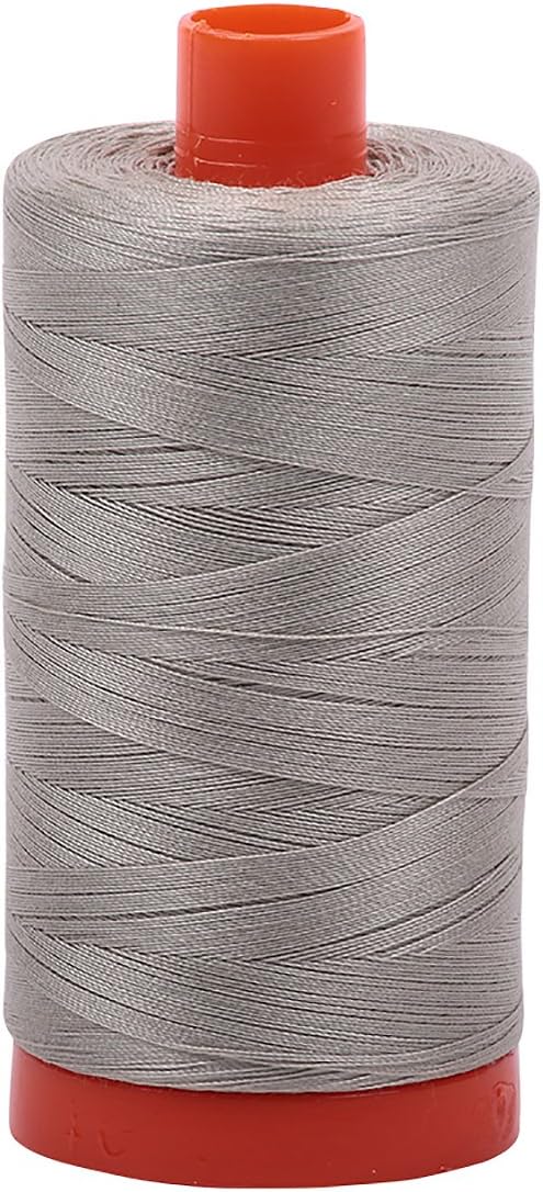 Aurifil A1050-5021 Solid 50wt 1422yds Light Grey Mako Cotton Thread