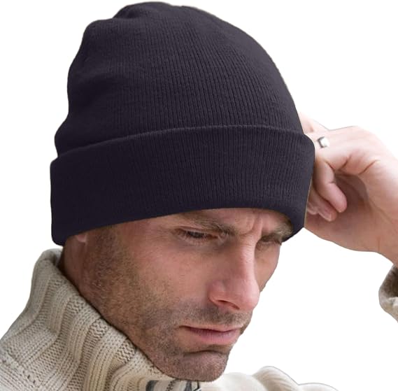 Yoko Unisex Hi-Vis Thermal 3M Thinsulate Winter Hat (One Size) (Navy Blue)