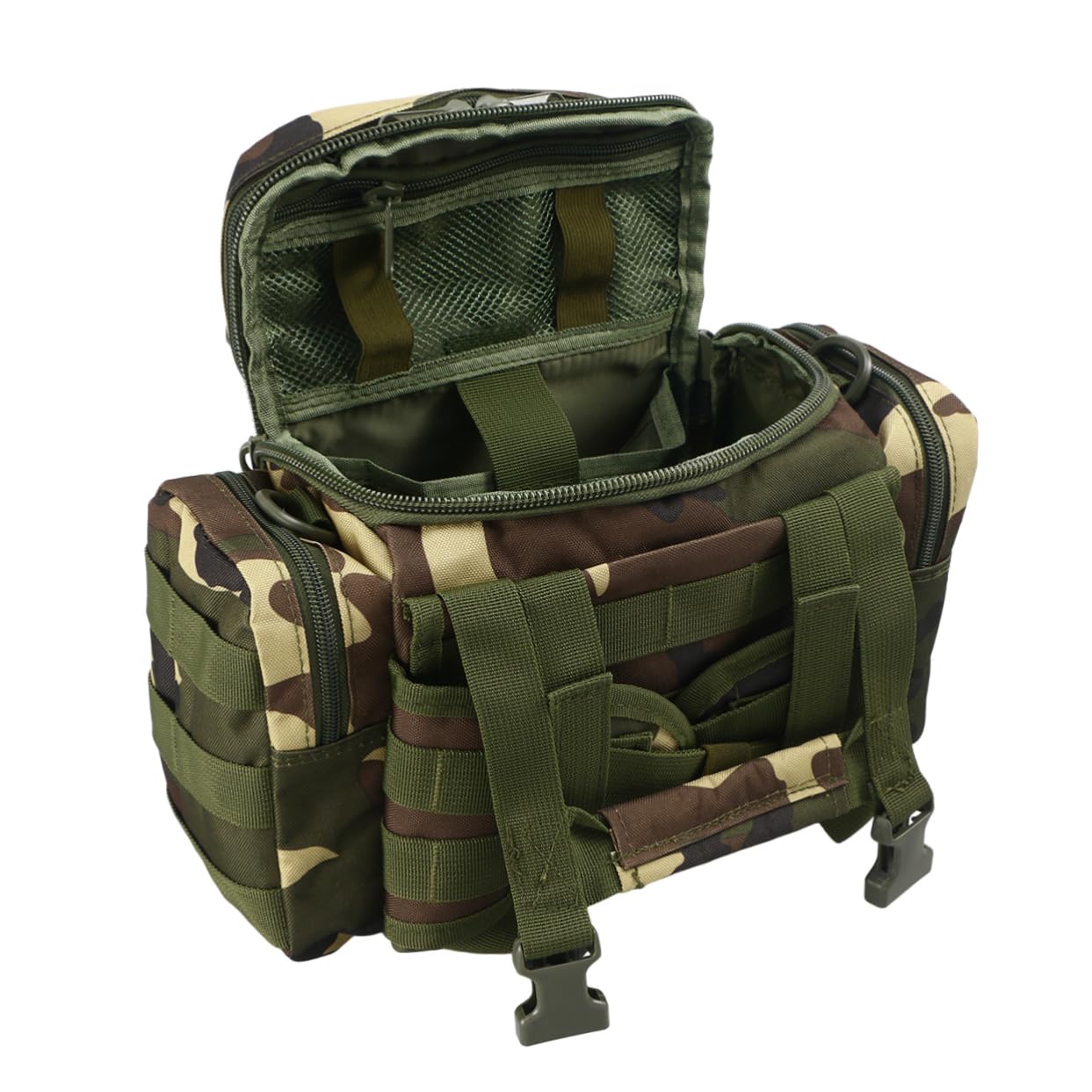 Große Angeltasche 15L aus Nylon mit Gepolstertem Abnehmbarem Schulterriemen