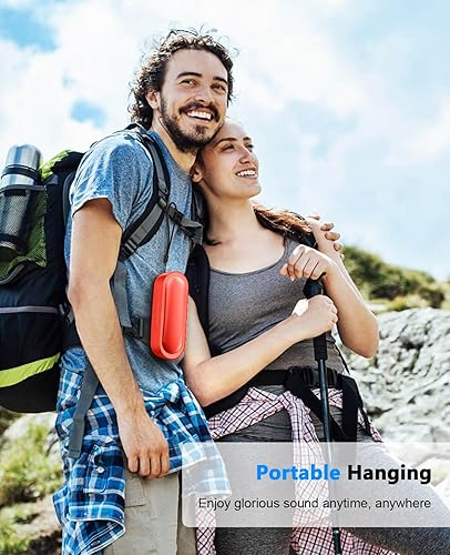 Miniatura 6 de LENRUE Altavoces Bluetooth, altavoces portátiles impermeables con TWS, 24 tiempos de reproducción, sonido estéreo, inalámbricos para el hogar,