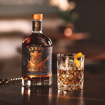 Lyre's American Malt - Non-Alcoholic Spirit, Case of 6, Bourbon Style, Premium, 23.7 Fl Oz x 6