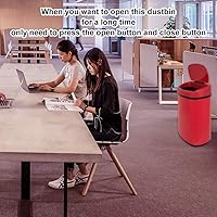 Vista 6 de Bigacc Bote de basura automático de cocina de 13 galones/50L con tapa, sin contacto, de acero inoxidable, con sensor de movimiento electrónico, cubo