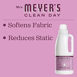 MRS. MEYER\'S CLEAN DAY Liquid Fabric Softener, Infused with Essential Oils, Paraben Free, Peony, 32 oz (32 Loads)