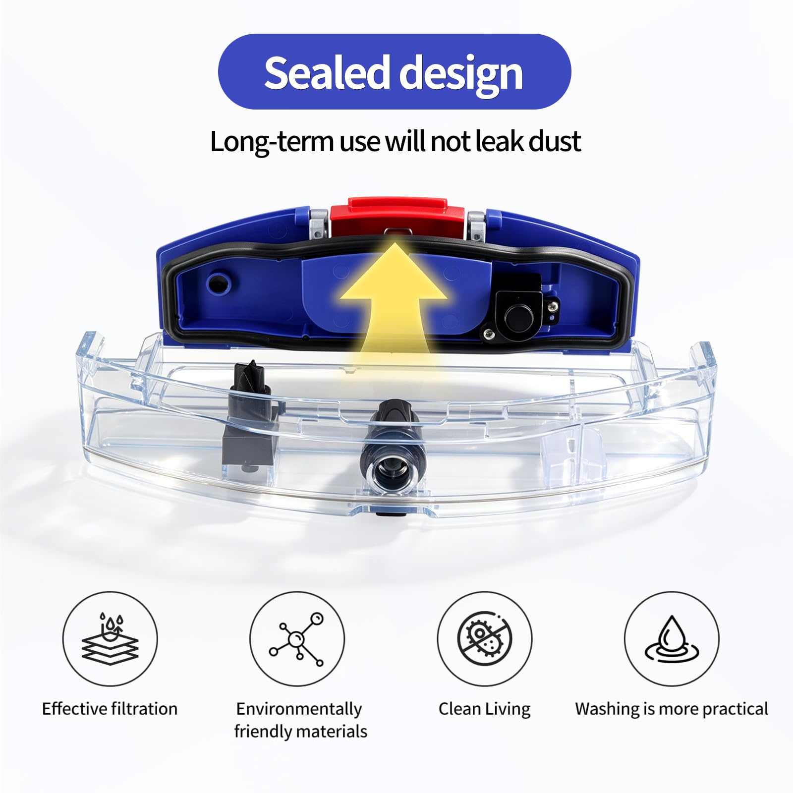 JOYSOG Serbatoio dell'acqua di controllo elettrico per Dyson Spot+Scrub AI Robot Aspirapolvere Serbatoio Teplacement Parti