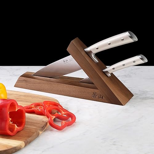 Miniatura 7 de Cangshan Serie S1 1026023 Juego de bloques de cuchillos Tai forjados de acero alemán de 3 piezas