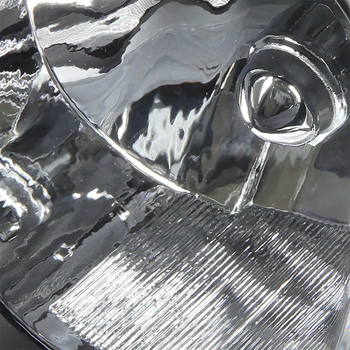 Headlights Assembly Pair for 2003 2004 2005 2006 2007 2008 Toyota Corolla Headlamps Head Lights Replacement Left Driver and Right Passenger Side,Black Housing Amber Reflector