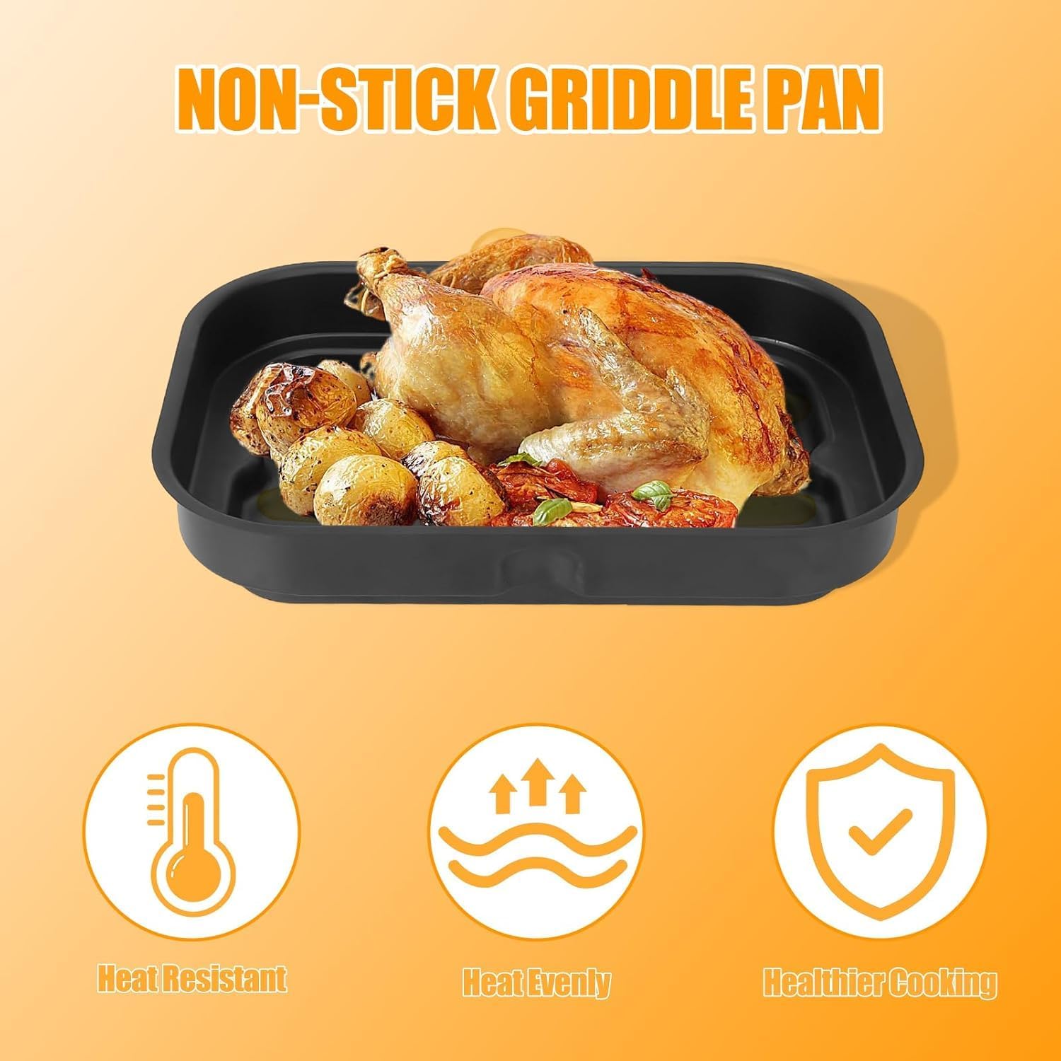 Grill Cooking Pot and Combo Crisper Basket for Ninja Foodi FG551/DG551/DG651 Smart XL 6-in-1 Indoor Accessories Non-Stick Basket & Griddle Pan Replacement & 100 Pack Air Fryer Liners