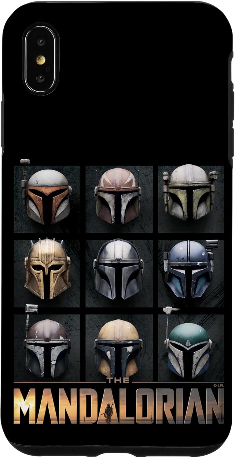 iPhone 14 Pro Max Star Wars: The Mandalorian Helmet Grid Case