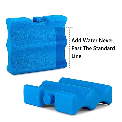 Miniatura 3 de Teamoy Bolsa enfriadora de leche materna con bolsa de hielo, bolsa para biberones para hasta 4 botellas grandes de 9 onzas y paquete de hielo,