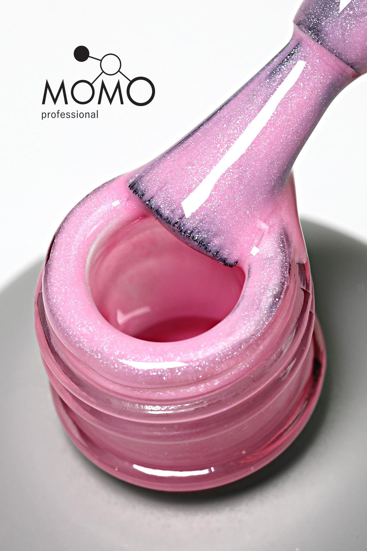 MOMO professional Kalıcı Oje S007 Simli Açık Pembe 4 ml