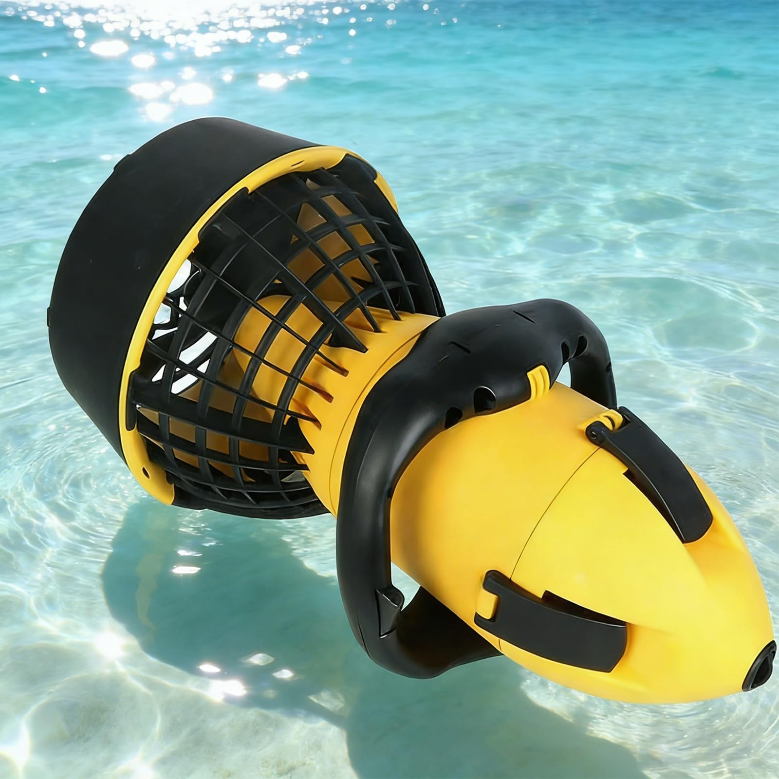 Propulsor eléctrico subacuático de 500 W, Resistente al Agua, de Doble Velocidad, Apto para Profundidades de hasta 25 Metros, Equipo para Deportes acuáticos y Aventuras