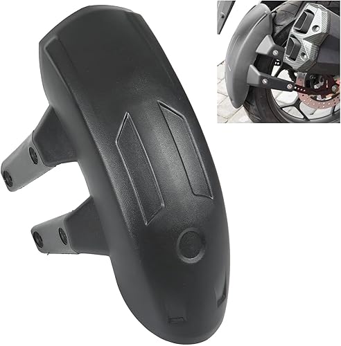 Miniatura 4 de Guardabarros trasero para motocicleta, guardabarros trasero de motocicleta, ABS de metal negro, protector contra salpicaduras universal para ruedas