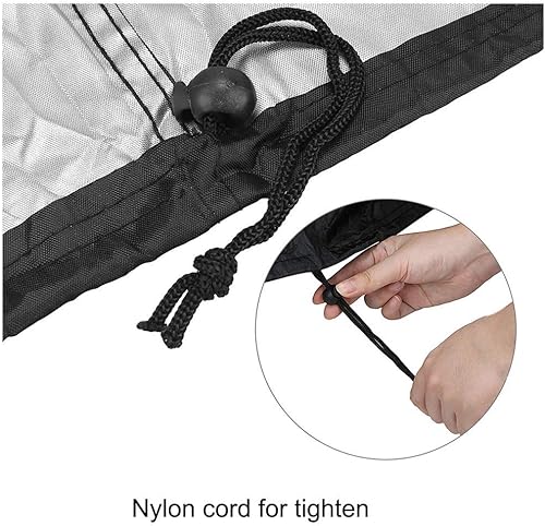 Miniatura 6 de FLYMEI Cubierta para columpio de porche, toldo para exteriores, cubierta para columpio de 3 plazas, cubierta para silla de hamaca de patio, cubierta