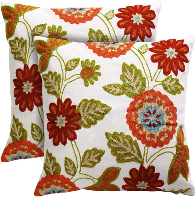 Oneslong Throw Pillow Case Covers 18x18 inch Set of 2