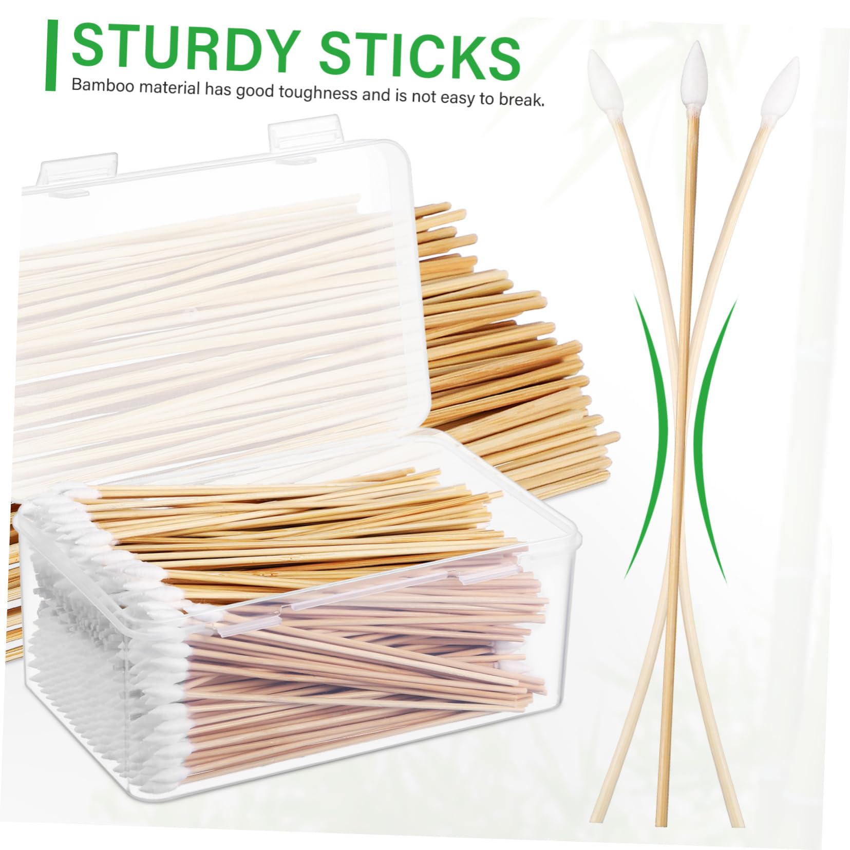 minkissy 2000stücke Präzisions-wattestäbchen Für Make-up Reinigung Und Elektronik Cotton Swabs Mit Spitzen Enden Für Präzises Arbeiten Engen Bereichen