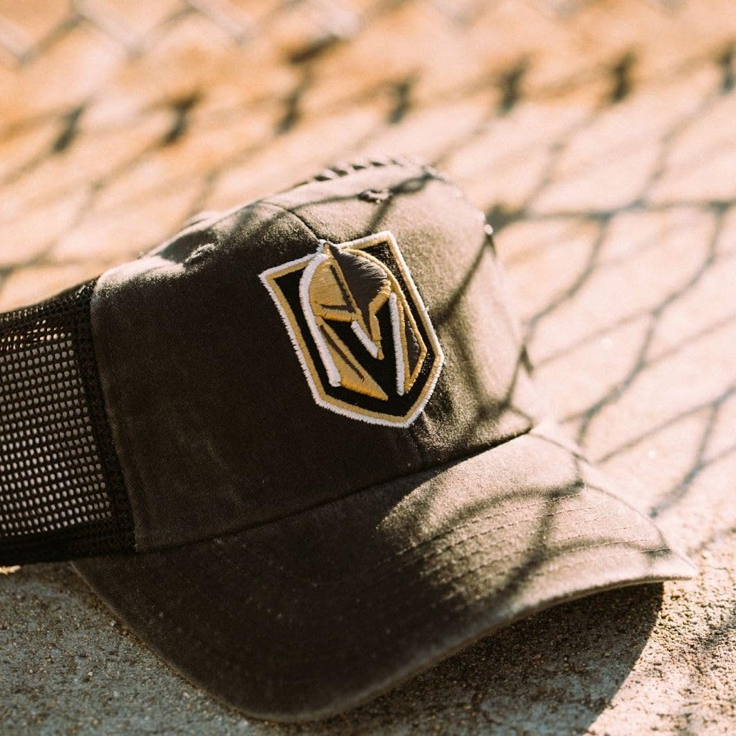 AMERICAN NEEDLE Raglan Bones Officially Licensed NHL Mesh Strapback Hat (41152A-Parent)