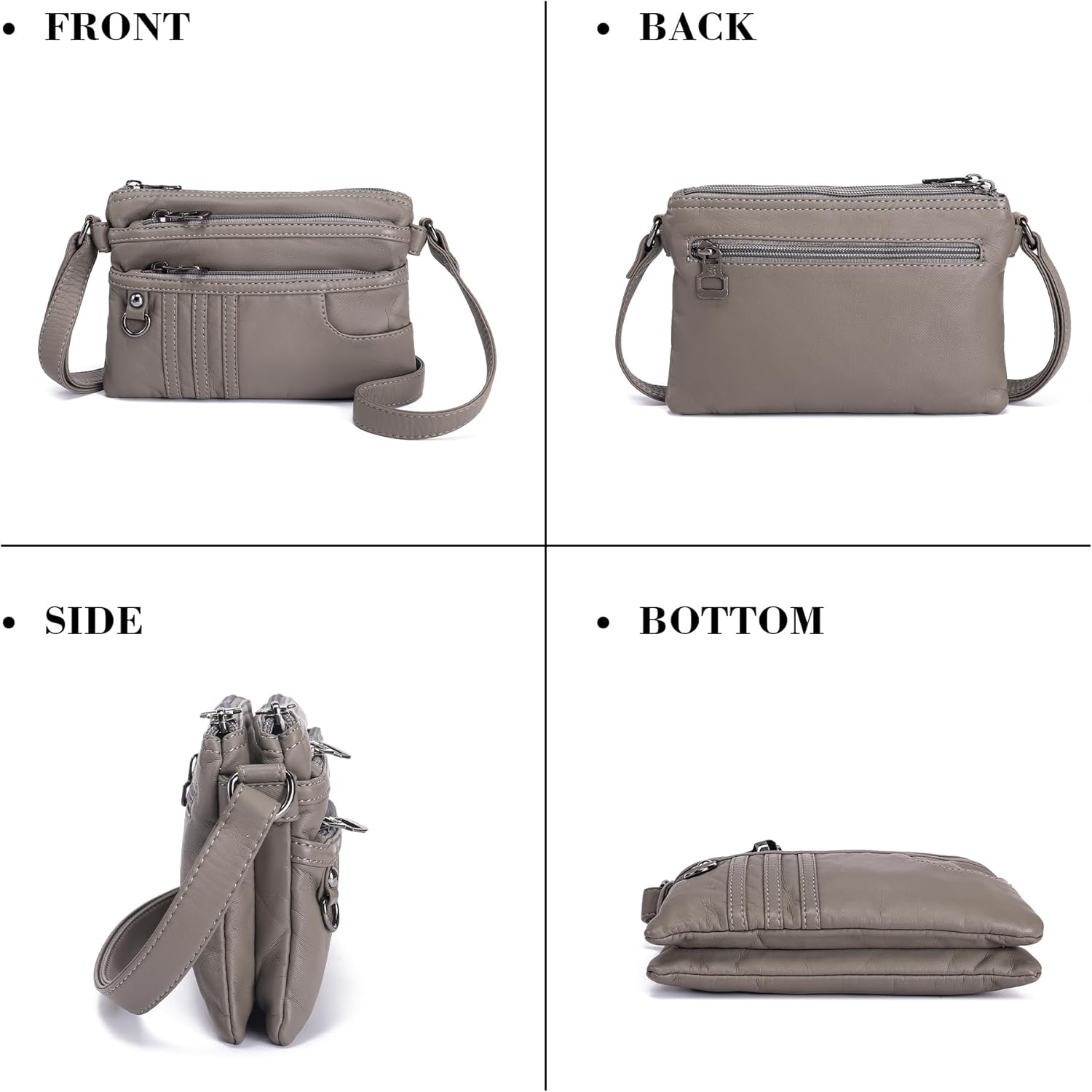 MINICAT Multiple Pockets Small Crossbody Purse Cell Phone Purse Shoulder Bags for Women Cross Body Bag for Woman