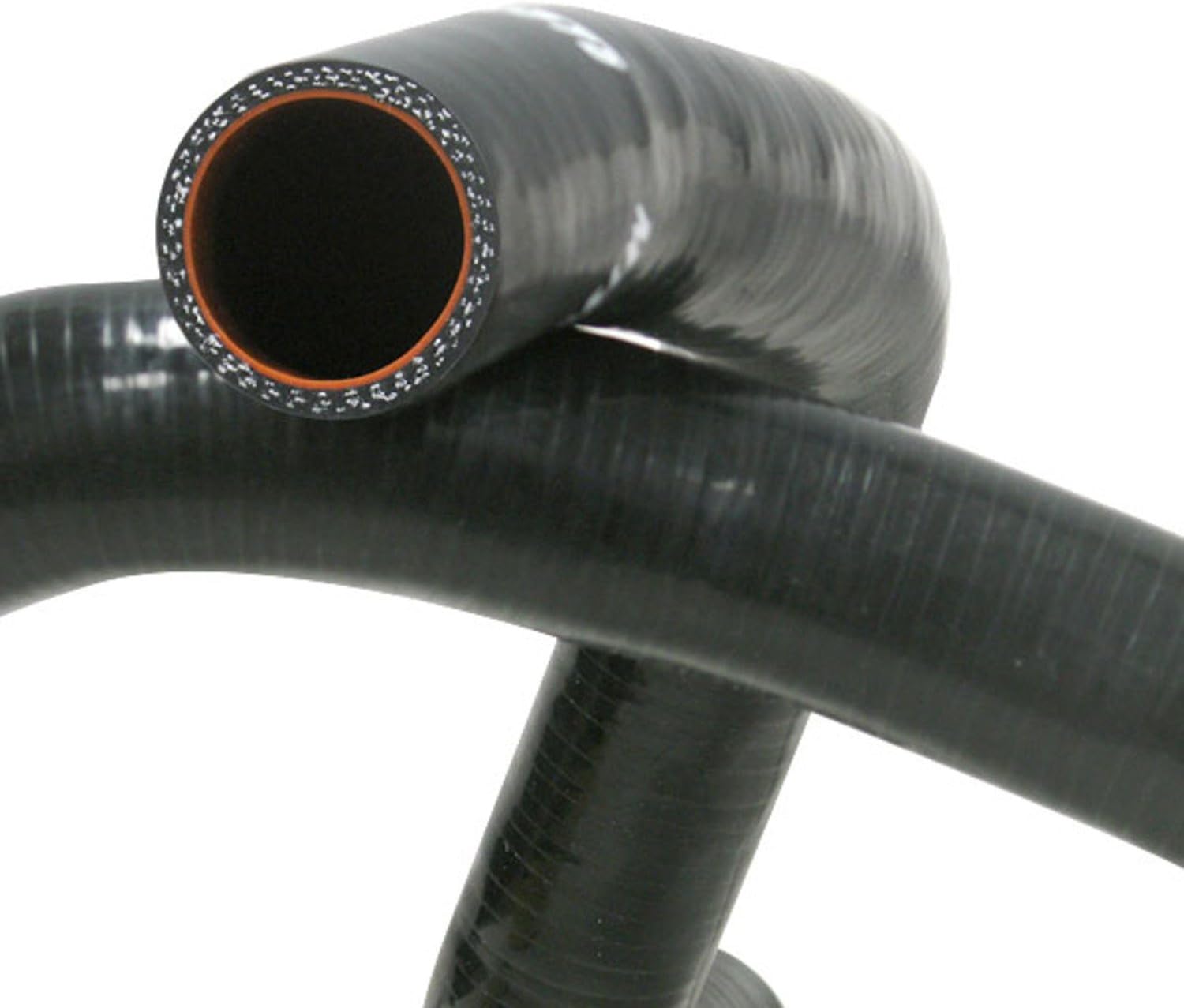 Mishimoto MMHOSE-EVO-8BK Silicone Radiator Hose Kit Compatible With Mitsubishi Lancer Evo 8 2001-2007 Black