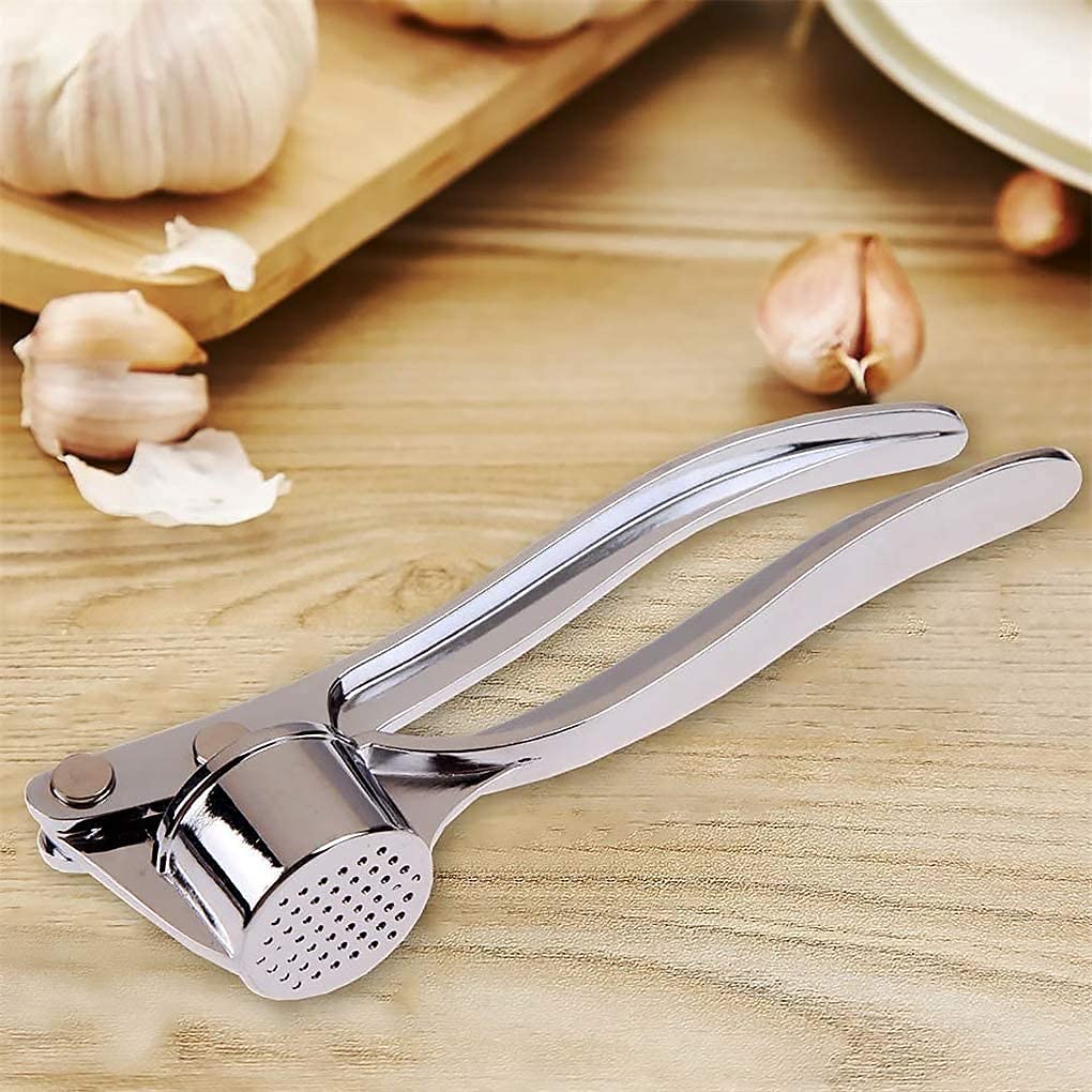 Presse à Ail En Métal - Broyeur Et Éplucheur D'Ail Manuel - Acier Inoxydable - Gadget De Cuisine - 3