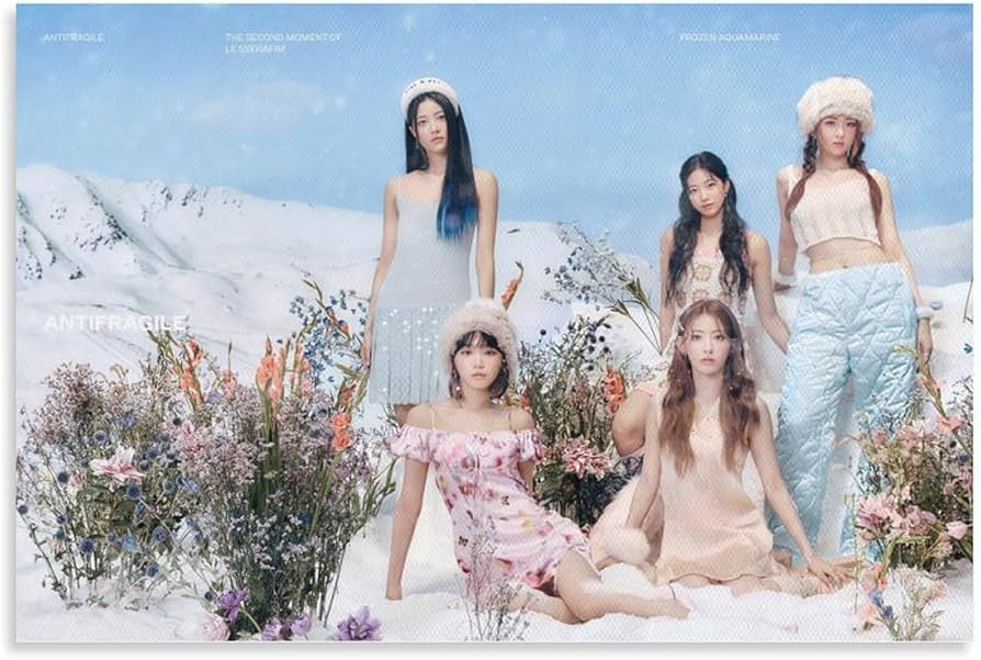 Le Sserafim Poster Prints Antifragile Ver.1 Kpop Idol Cover Canvas Le Sserafim Poster Prints Antifragile Ver.1 Kpop Idol Cover Canvas