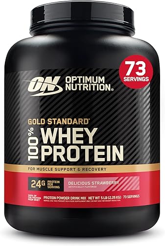 Vista 225 de Optimum Nutrition Estándar dorado 100% Proteína de Suero de Leche en Polvo, Pie de lima, 1.8 Libra