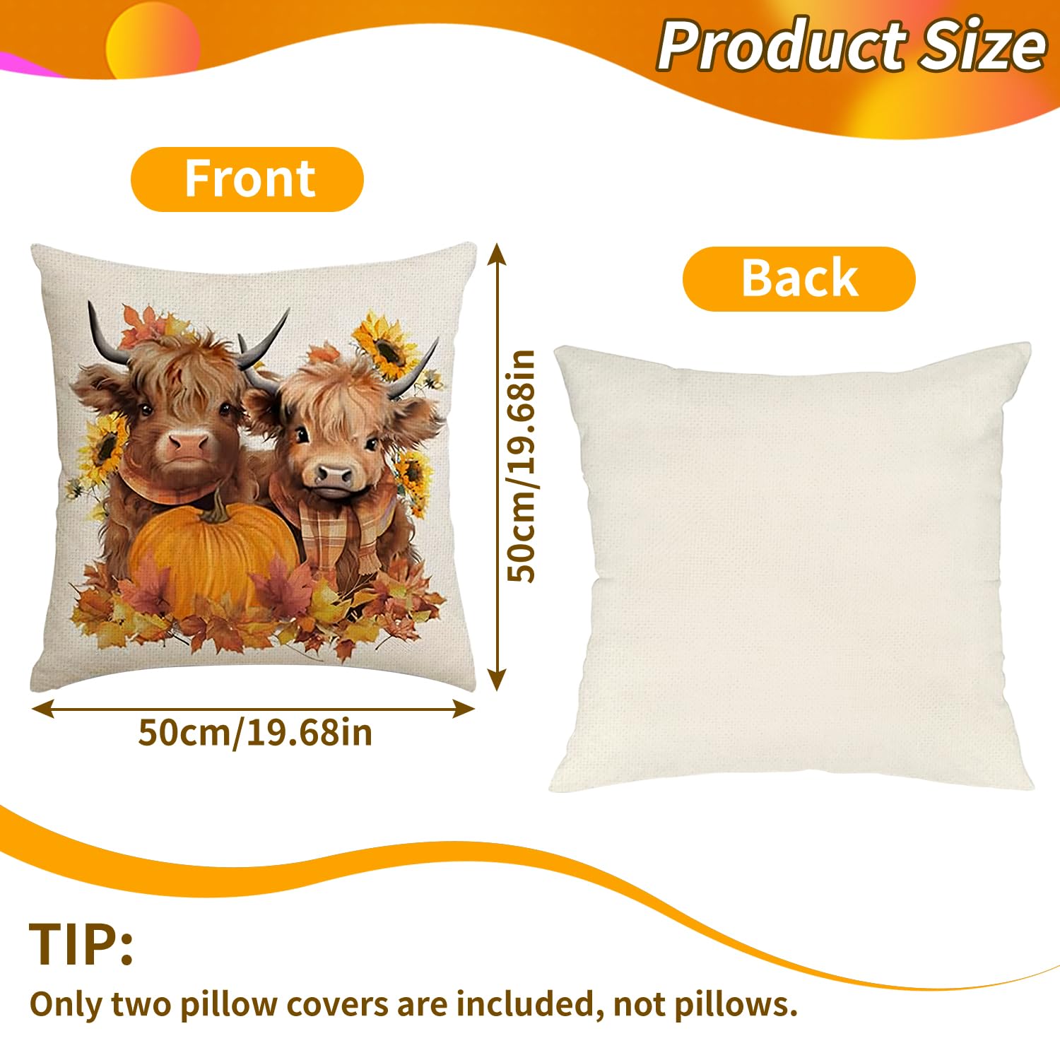 NECXON 2 Pcs Cushion Covers - Image 2