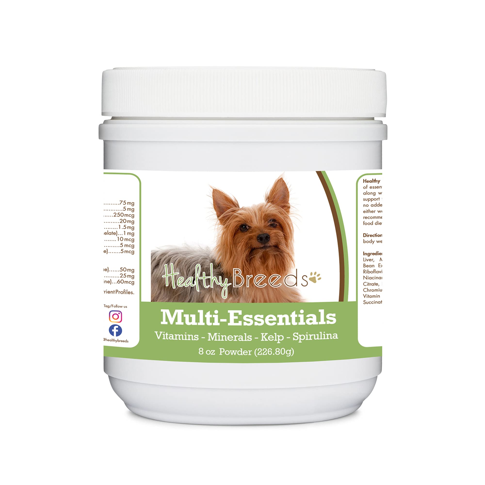 Healthy Breeds Silky Terrier Multi-Essentials Powder for Dogs 8 oz