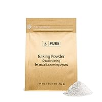 Vista 1 de Pure Original Ingredients Polvo de hornear (1 lb) de doble efecto, agente fermentador, pasteles y galletas