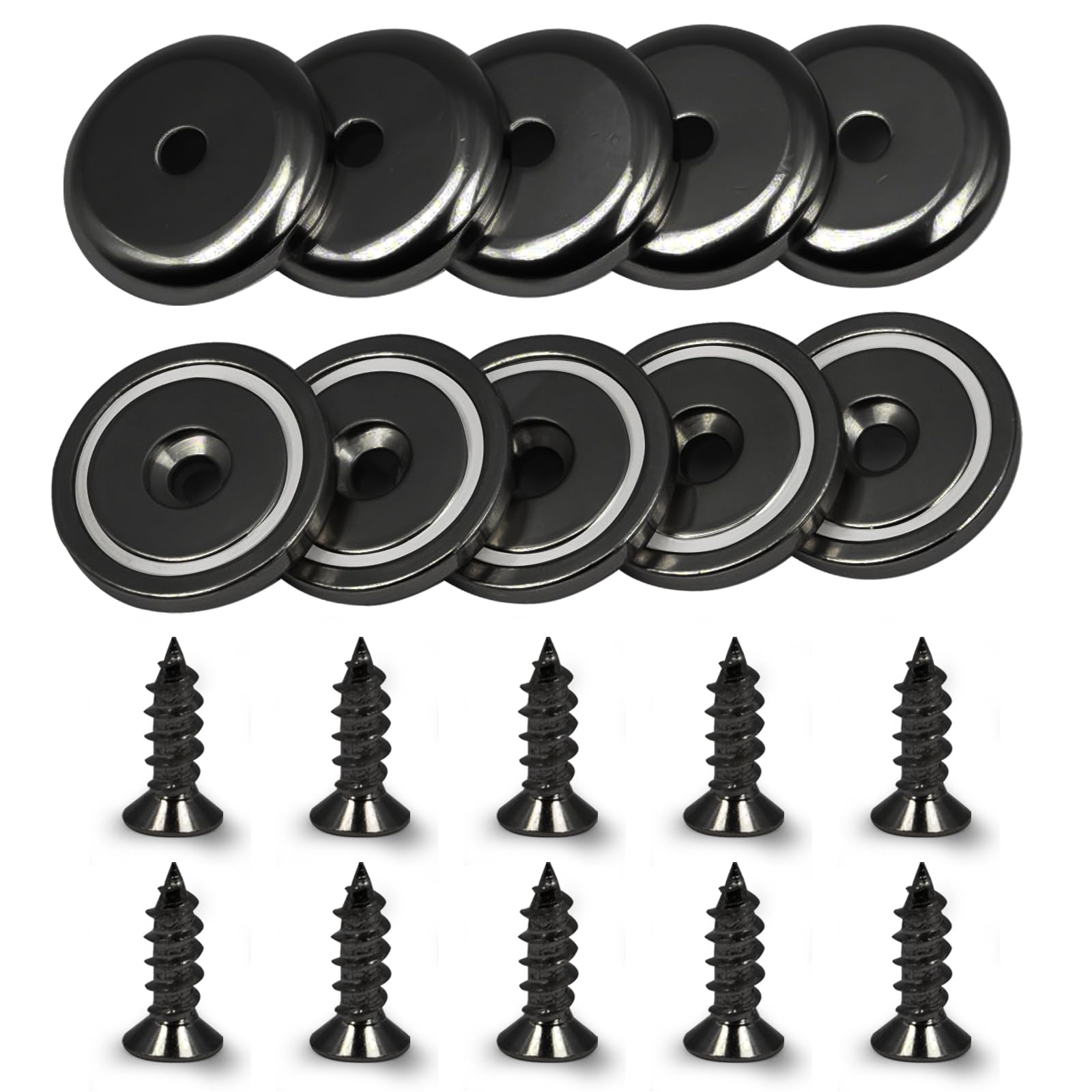 Round Base Rare Earth Neodymium Pot Magnets,for Industrial Purposes Heavy Duty,Size 0.63"*0.2" with Countersunk Hole,Easily Install for Tool Room,Garages Hanging — Amazon image 12